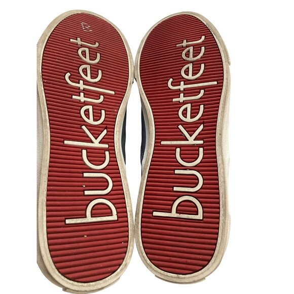 BucketFeet Hipster Penguin Womens Size 8.5 blue lined Slip-On Shoes - Picture 7 of 8